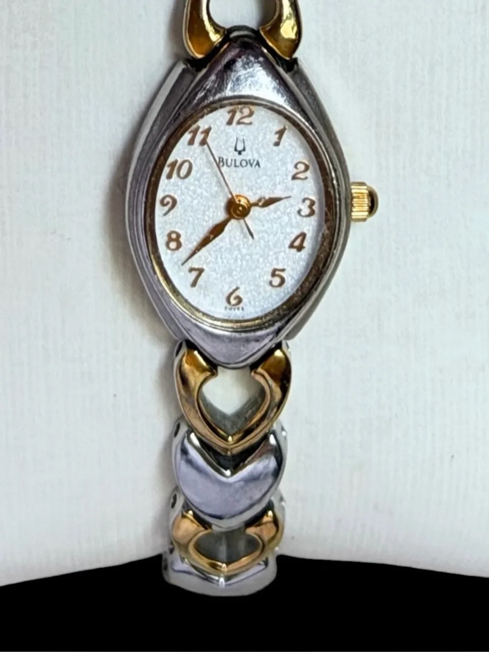Bulova Women's Classic Two-Tone Heart Link Bracelet Watch